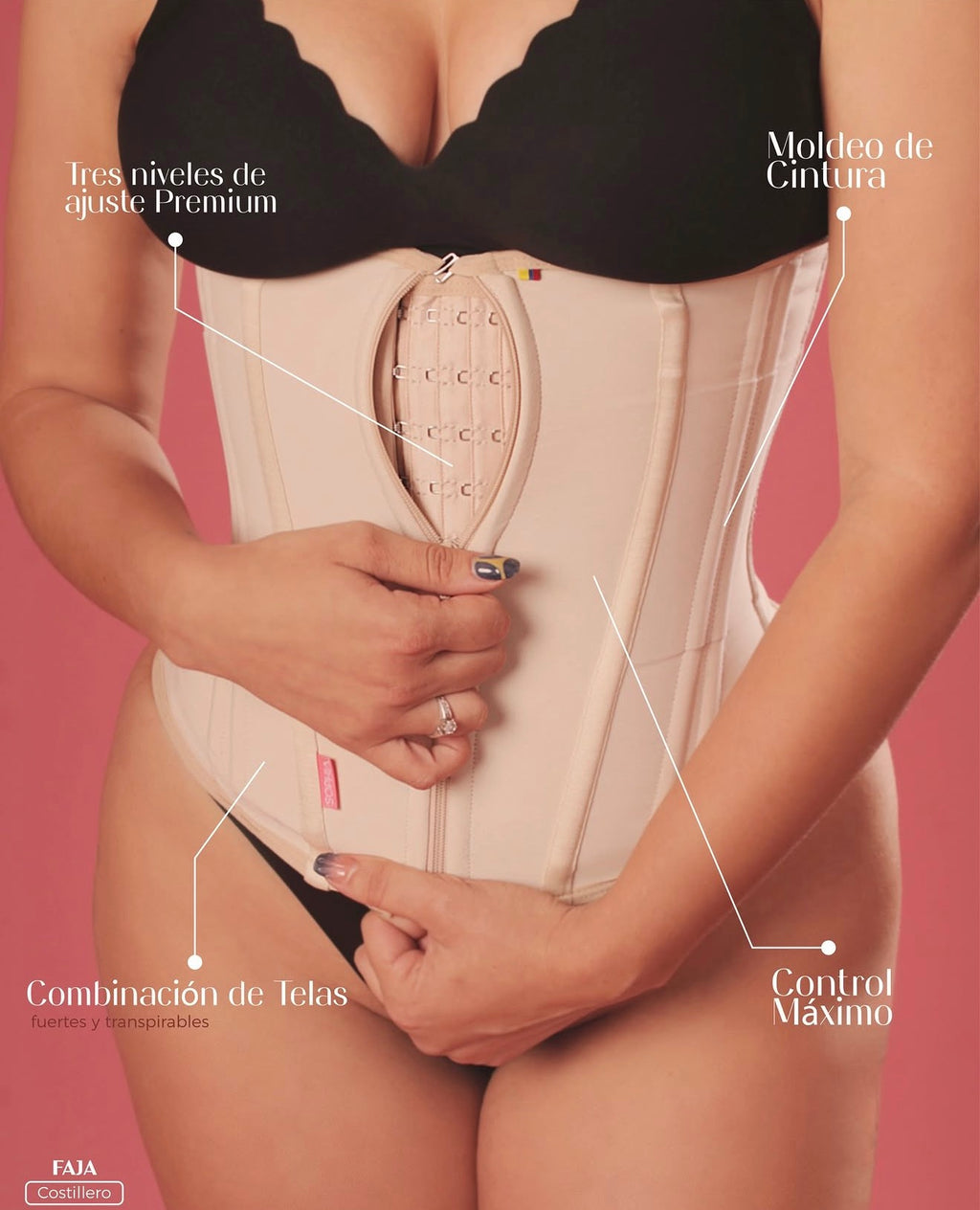 Corset Costillero Premium – 15 Varillas | CURVEA