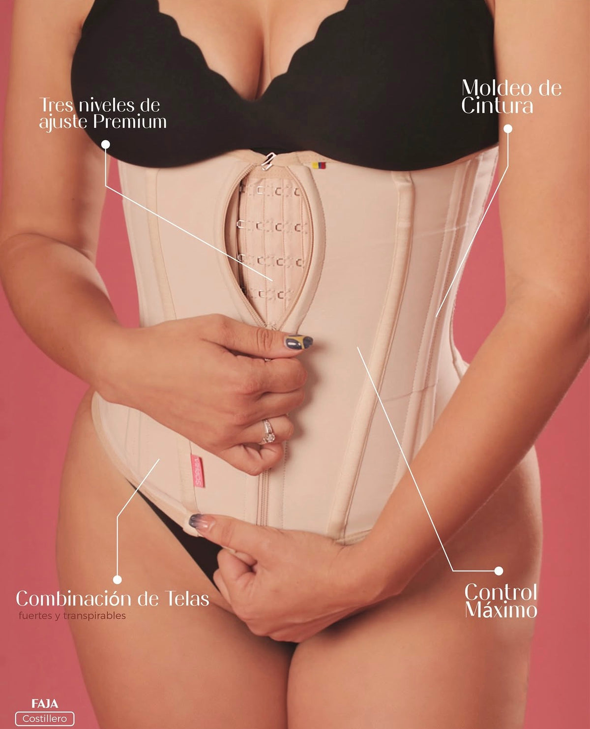 Corset Costillero Premium – 15 Varillas | CURVEA