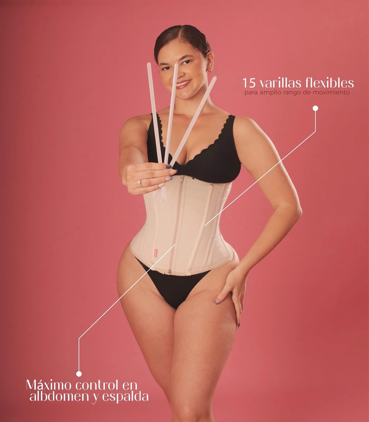 Corset Costillero Premium – 15 Varillas | CURVEA