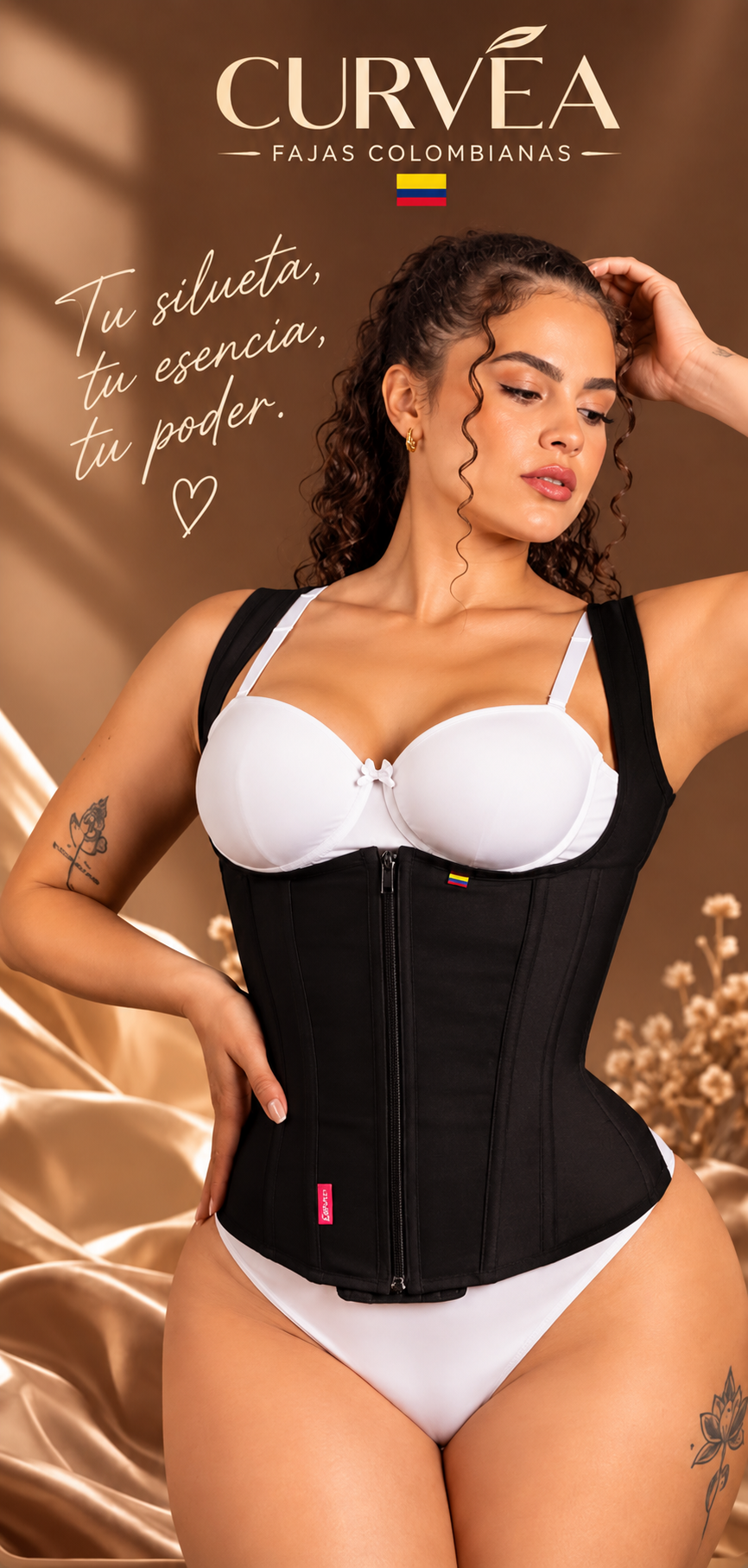 Chaleco Costillero Premium – 15 Varillas | CURVEA