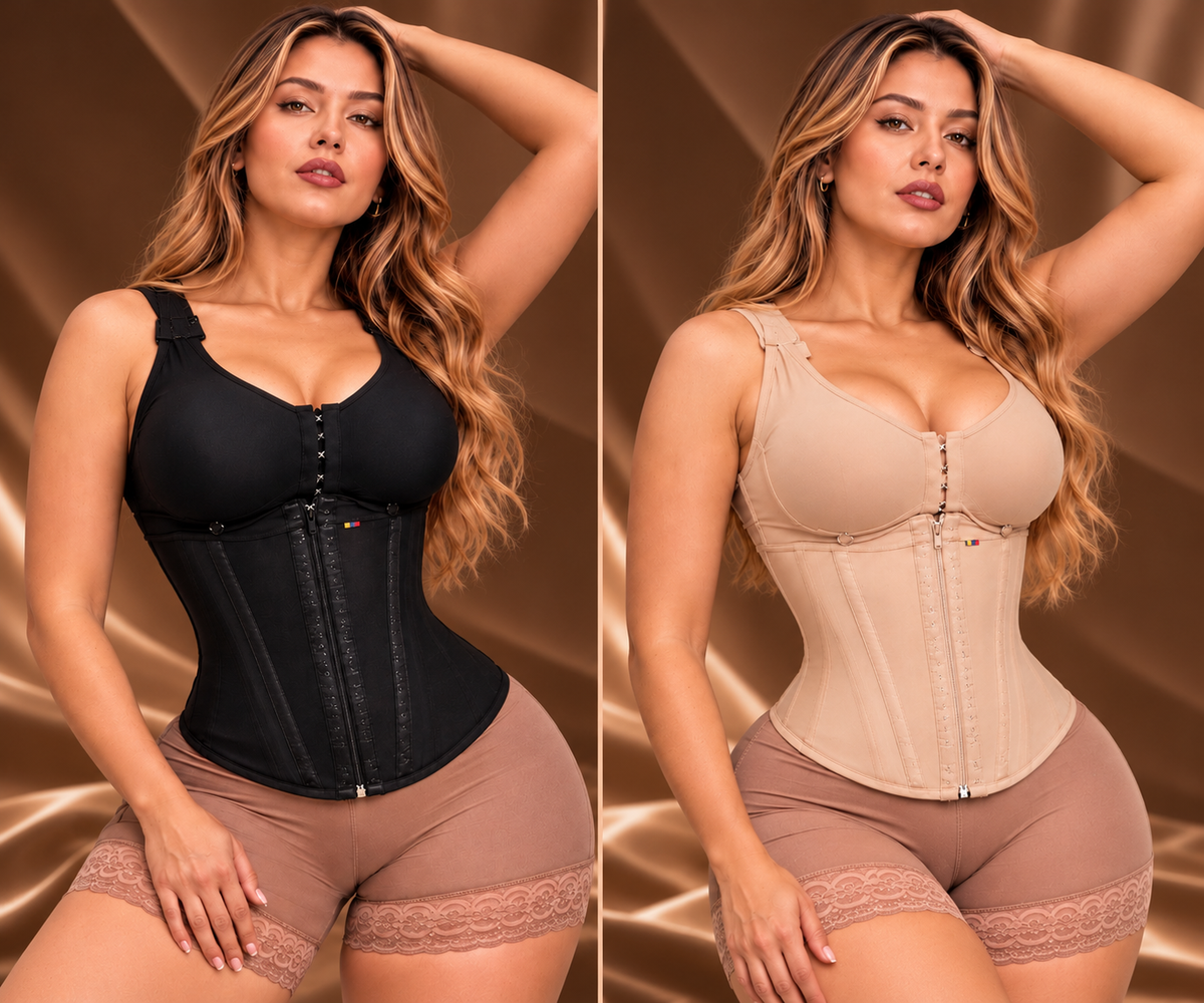 CHALECO COSTILLERO GOLD CON BRASIER – 17 VARILLAS  | CURVEA